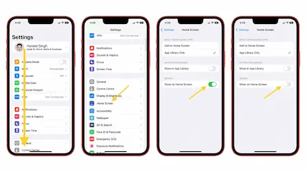 How To Remove Home Screen Search Button In Apple Iphone 14/ Pro