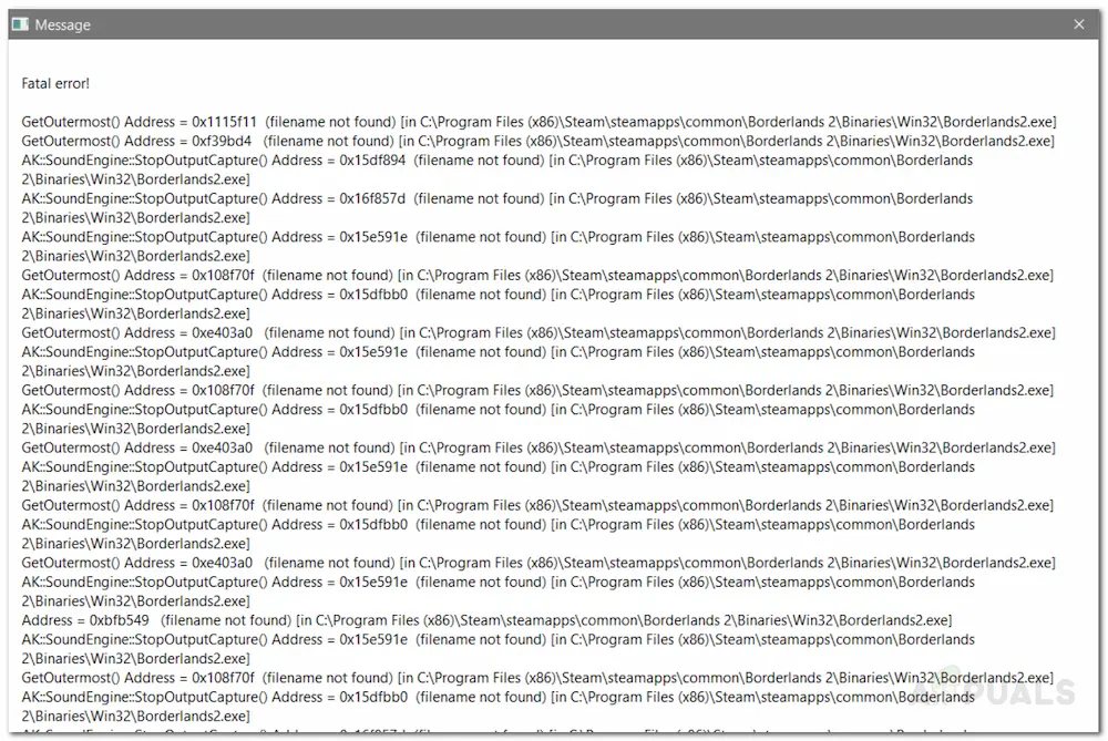 How To Fix Borderlands 2 Fatal Error Step By Step Guide