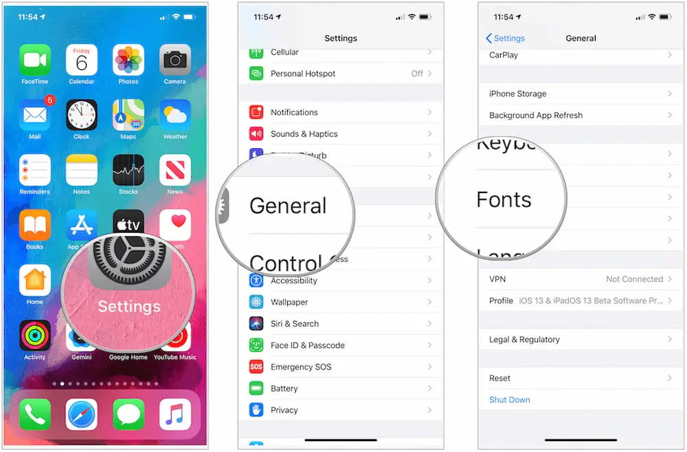 How to change iPhone text fonts step by step using this trick?