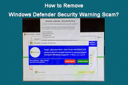 How to remove Windows Defender security warning scam?